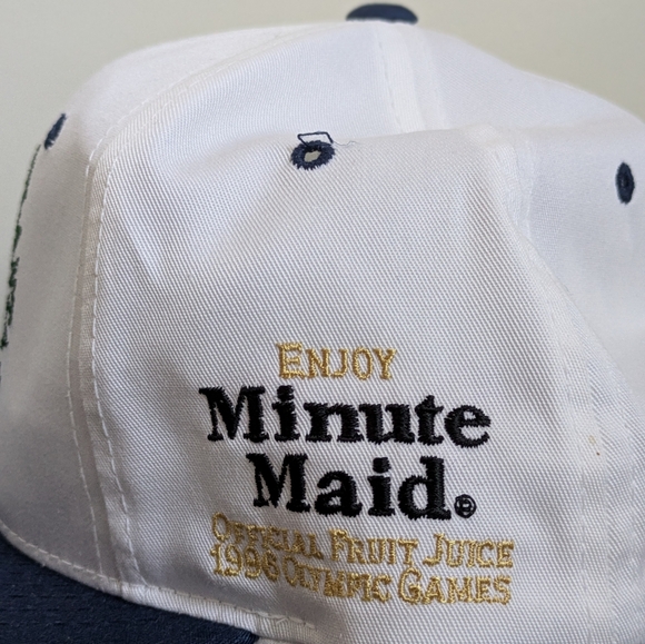 Starter 1996 Atlanta Olympics White Navy Blue Vintage Snapback Hat Cap - Picture 4 of 15